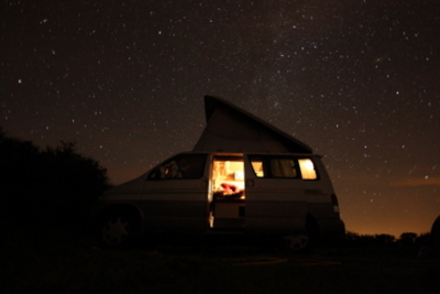 Mazda Bongo at night